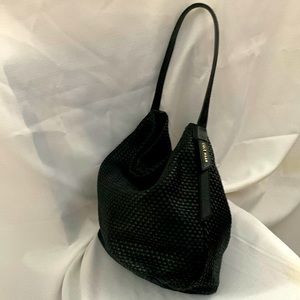 Cole Haan navy blue hobo shoulder bag